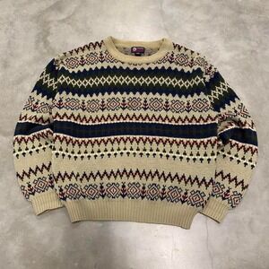 vintage y2k earthtones knit sweater